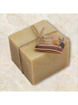 SAVON CUBE - MIEL / 20% LAIT D'ANESSE - 200G