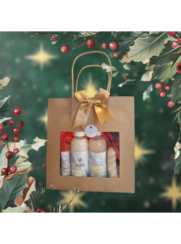 Sac kraft Fleur de Tiaré lait d'anesse