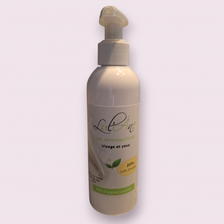 lait démaquillant au lait d'ânesse bio