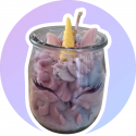 BOUGIE GOURMANDE Licorne - 80GR - PARFUM SUCRE D'ORGE