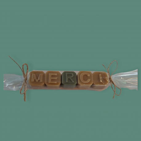 SAVON LETTRE MERCI - MONOI