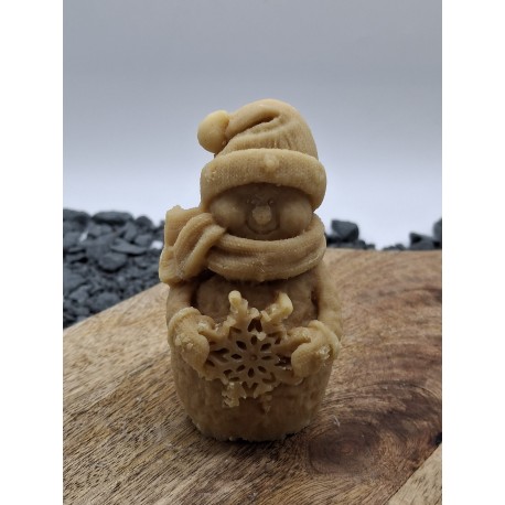 Savon bonhomme de neige 3D - 85g - miel
