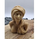 Savon buste femme turban - 20% lait d'ânesse - 140g - Miel