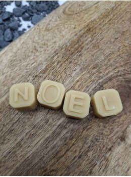 Savon lettres Noël  - 20% lait d'ânesse - 20g - Miel