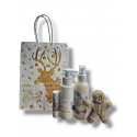 Sac Noël - 1 savon pain épice 70g + 1 lait démaquillant (au choix) + 1 lait corporel (au choix) + 1 Baume à lèvres
