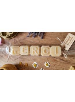 SAVON LETTRE MERCI - MIEL